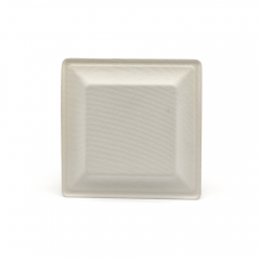 6" 12g Bagasse Compostable Square Dish for Wedding
