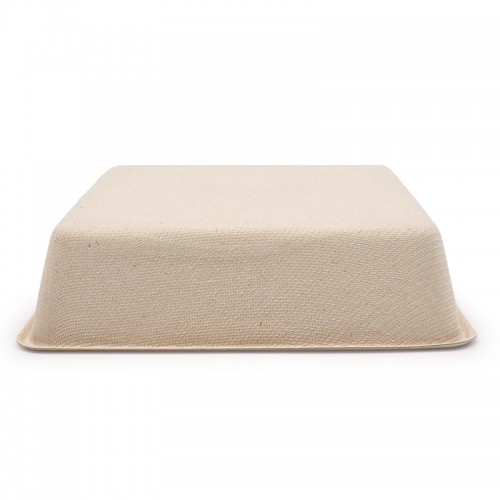 5.43x5.08xH1.38" 12g Bagasse Compostable Tray for Dessert