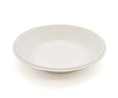 680ml 23oz Ф7.48"xH1.57" 14g Bagasse Compostable Eco Disposable Salad Bowl for Restaurant