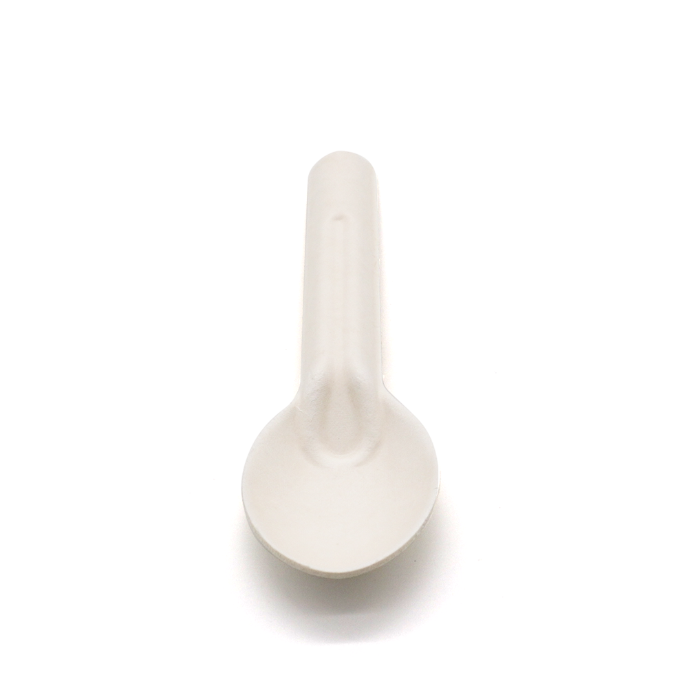 6.26x0.63xH0.39 3.5g Heavy-Duty Bagasse Compostable Disposable Spoon