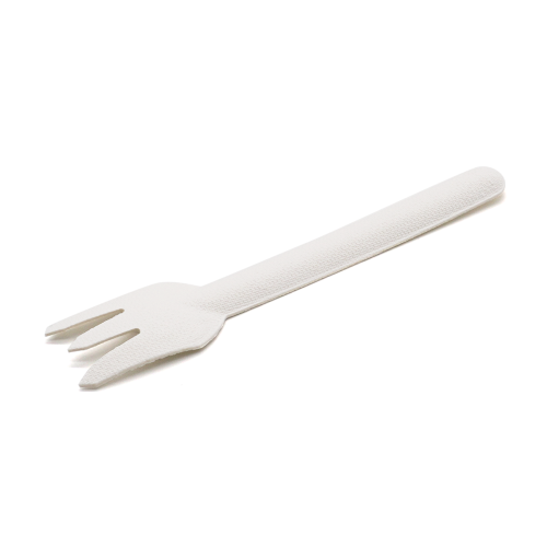6.26x0.63H0.31" 3.5g Heavy-Duty Bagasse Biodegradable Compostable Disposable Fork