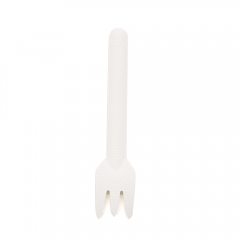 6.26x0.63H0.31" 3.5g Heavy-Duty Bagasse Biodegradable Compostable Disposable Fork