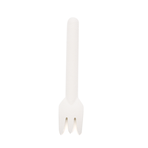 6.26x0.63H0.31" 3.5g Heavy-Duty Bagasse Biodegradable Compostable Disposable Fork