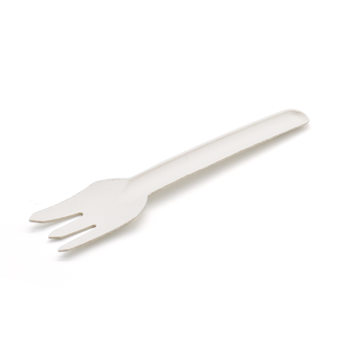 6.26x0.63H0.31" 3.5g Heavy-Duty Bagasse Biodegradable Compostable Disposable Fork