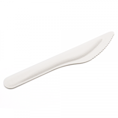 6.34x0.67xH0.12" 3.5g Heavy-Duty Bagasse Biodegradable Compostable Disposable Knife