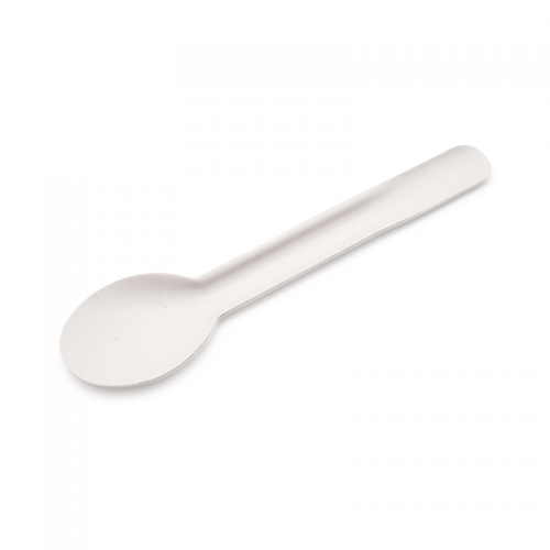5.51x1.18" 3g Heavy-Duty Bagasse Biodegradable Compostable Disposable Eco Friendly Spoon