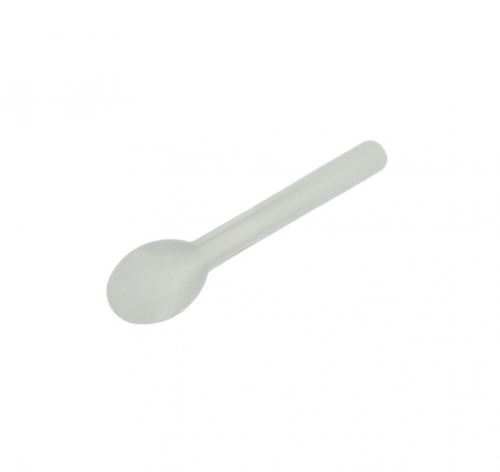 6.34x0.67xH0.12" 3.5g Heavy-Duty Bagasse Biodegradable Compostable Disposable Eco Friendly Spoon