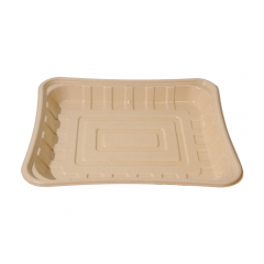 1900ml 10.6×8.7×H1.3" 48±3g Bagasse Biodegradable Fresh Meat Tray