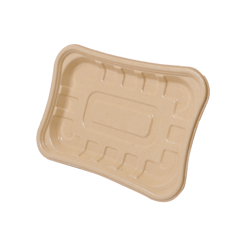 770ml 8.8×6.2×H0.9" 22±2g Bagasse Biodegradable Fresh Meat Tray
