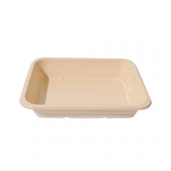 1820ml 9×7×H1.8" 25±2g Bagasse Biodegradable Fresh Meat Tray