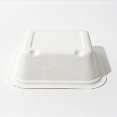 500ml 5.39x4.80xH1.77" 12g Bagasse Biodegradable Meal Tray