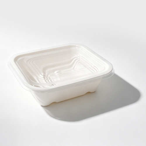 500ml 5.39x4.80xH1.77" 12g Bagasse Biodegradable Meal Tray