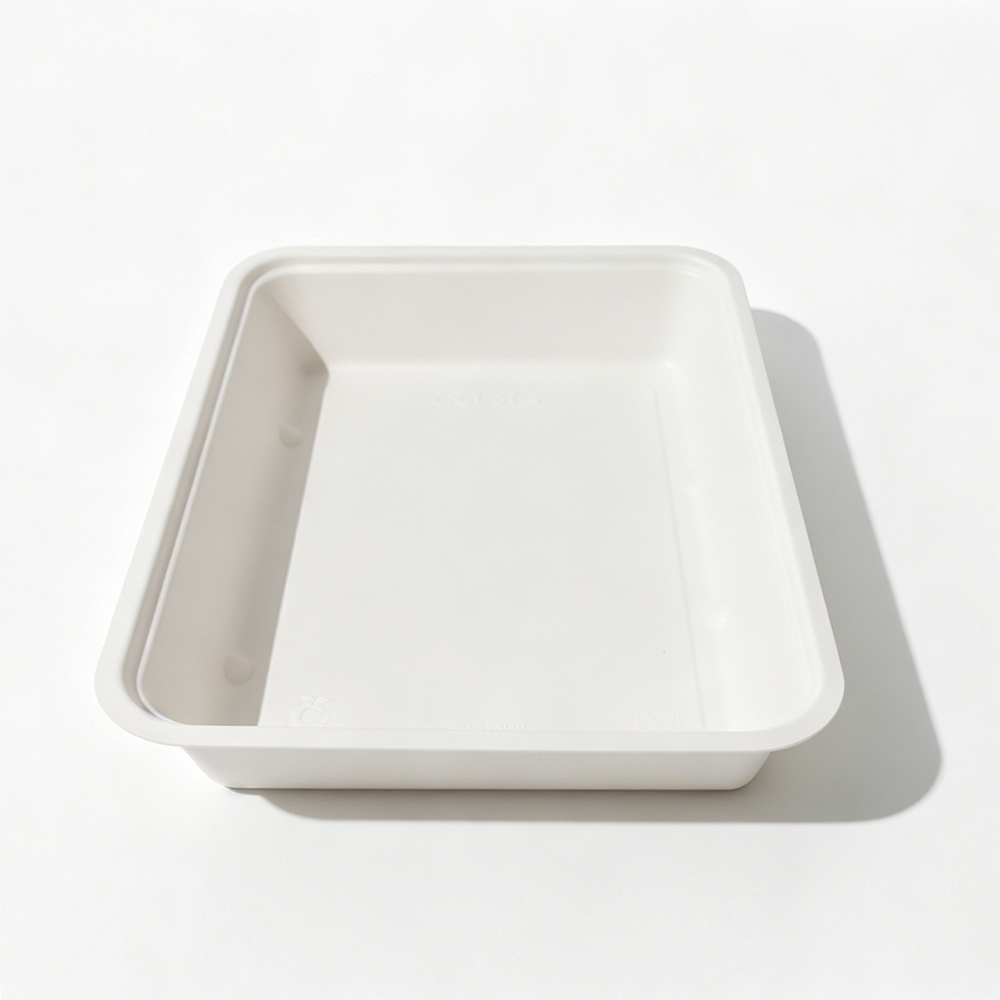 2000ml 10.31x7.56xH1.77" 35g Bagasse Biodegradable Meal Tray