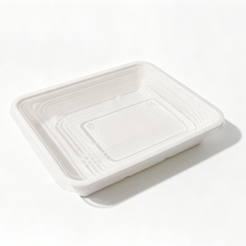 1700ml 9.05x7.56xH1.77" 30g Bagasse Biodegradable Meal Tray