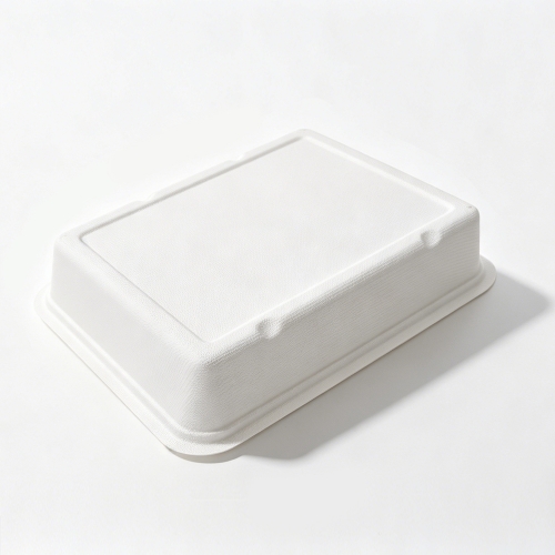 1700ml 9.05x7.56xH1.77" 30g Bagasse Biodegradable Meal Tray