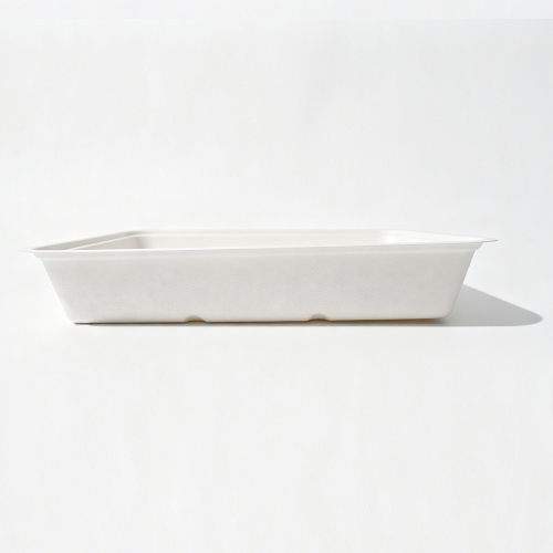 2000ml 10.31x7.56xH1.77" 35g Bagasse Biodegradable Meal Tray