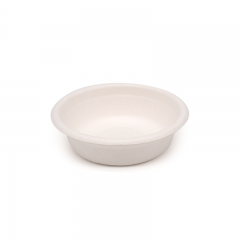 30ml / 1oz ф2.44" H0.71" 2g Bagasse Biodegradable Compostable Condiment Dipping Cup