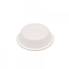 30ml / 1oz ф2.44" H0.71" 2g Bagasse Biodegradable Compostable Condiment Dipping Cup