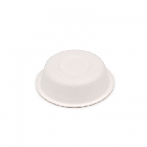 30ml / 1oz ф2.44" H0.71" 2g Bagasse Biodegradable Compostable Condiment Dipping Cup