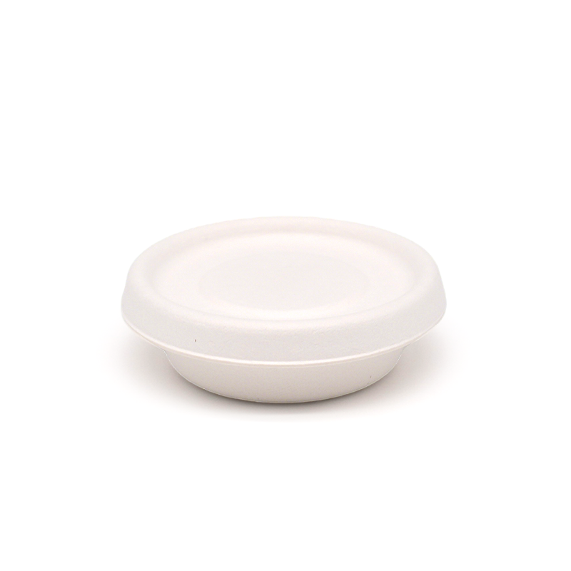 30ml / 1oz ф2.44" H0.71" 2g Bagasse Biodegradable Compostable Condiment Dipping Cup