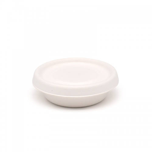 30ml / 1oz ф2.44" H0.71" 2g Bagasse Biodegradable Compostable Condiment Dipping Cup