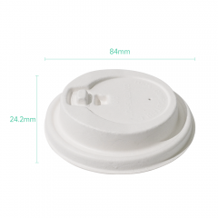 ∅80mm 4g Bagasse Biodegradable Compostable Cup Lid