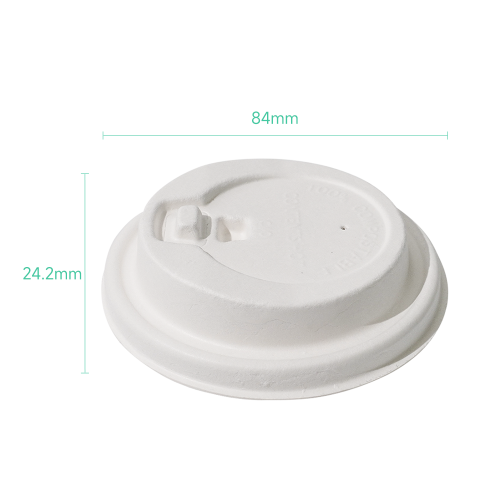 ∅80mm 4g Bagasse Biodegradable Compostable Cup Lid