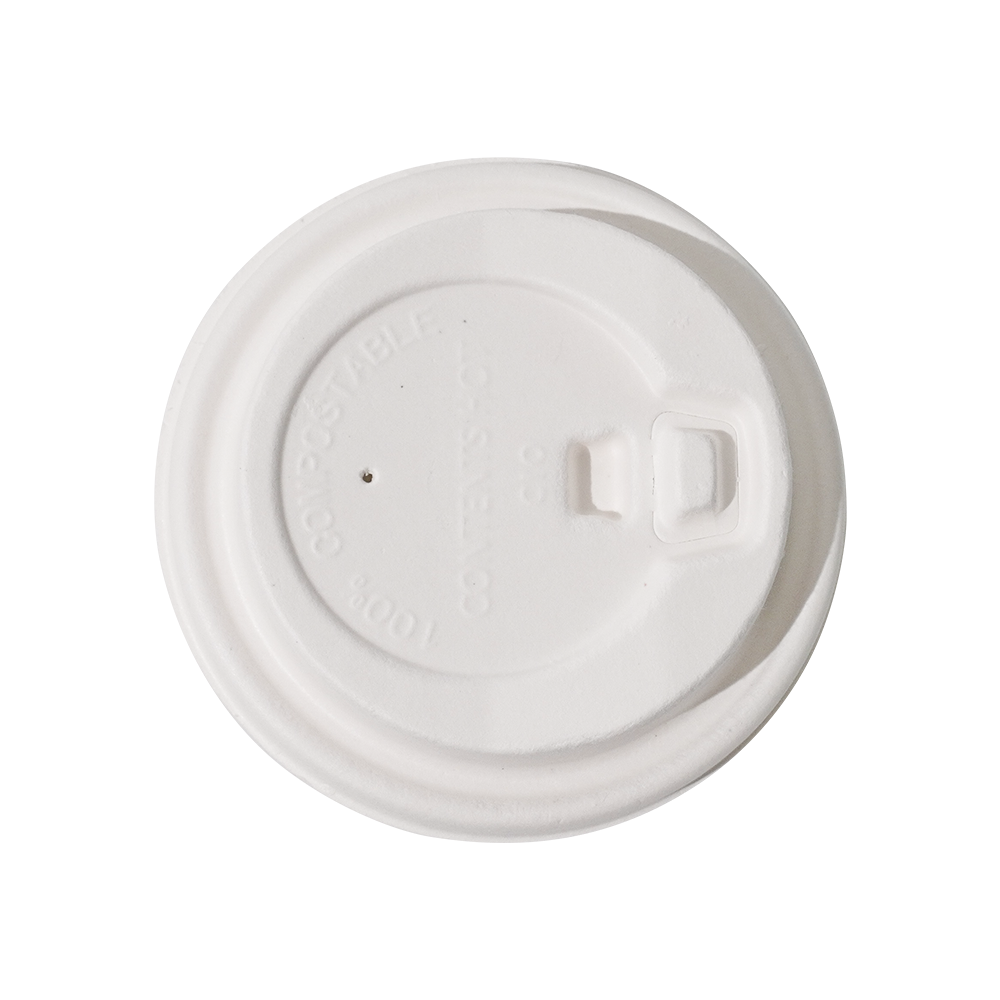 ∅90mm 5g Bagasse Biodegradable Compostable Cup Lid