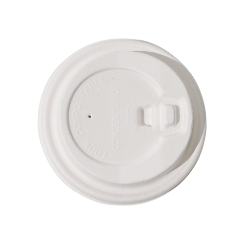 ∅90mm 5g Bagasse Biodegradable Compostable Cup Lid