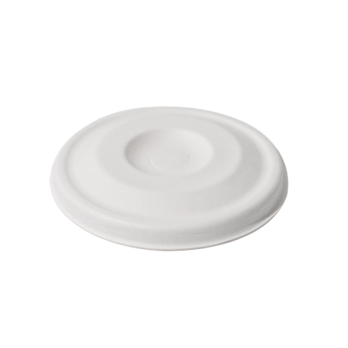 ∅80mm 4g Bagasse Biodegradable Compostable Cold Drink Cup Lids