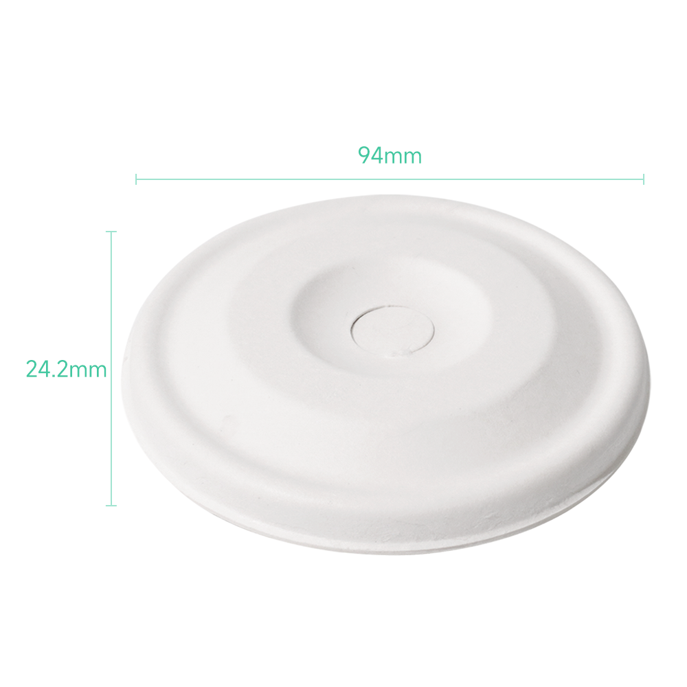 ∅90mm 5g Bagasse Biodegradable Compostable Cold Drink Cup Lid