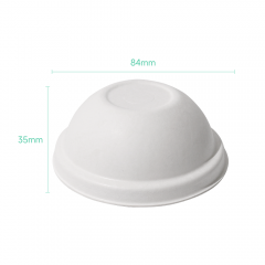 ∅80mm 4.5g Bagasse Biodegradable Compostable Cup Lid