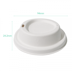 ∅90mm 5g Bagasse Biodegradable Compostable Cup Lid