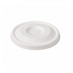 ∅80mm 4g Bagasse Biodegradable Compostable Cold Drink Cup Lids