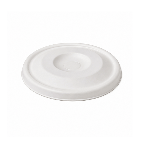 ∅80mm 4g Bagasse Biodegradable Compostable Cold Drink Cup Lids