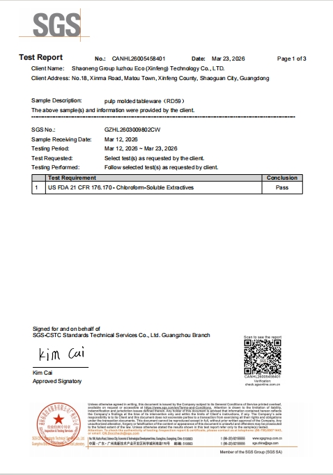 [XinFeng Production Base] FDA - Bleached Finished Products - CANHL26005458401 - SGS - 20260323