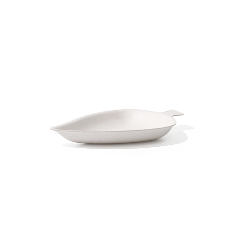 Bagasse Biodegradable Leaf-Shaped Dipping Sauce Tray