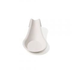 Bagasse Biodegradable Little-Spoon-Shaped Dipping Sauce Tray
