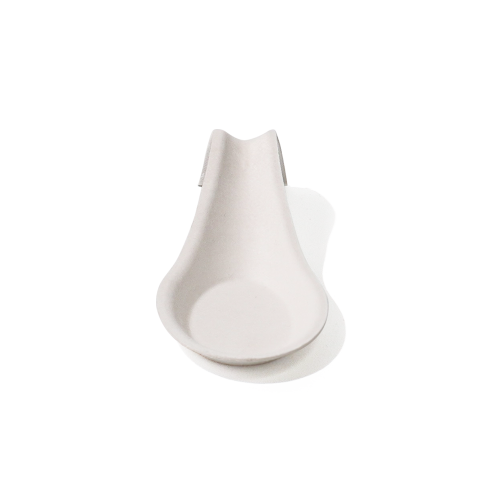 Bagasse Biodegradable Little-Spoon-Shaped Dipping Sauce Tray