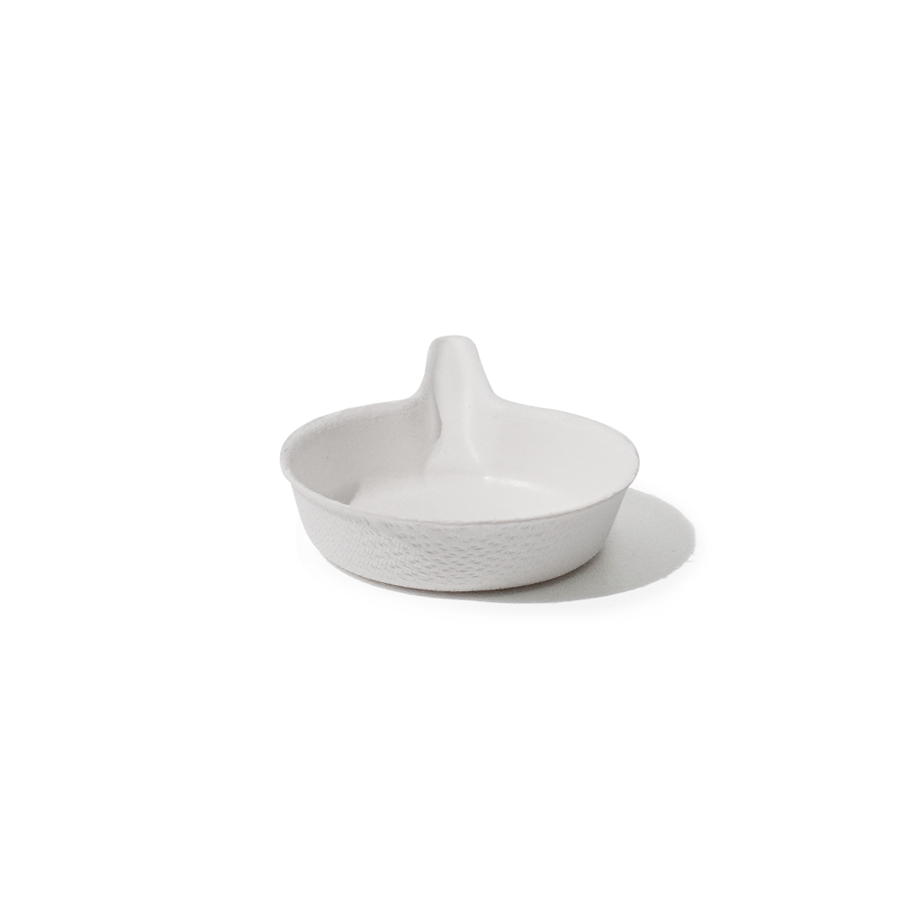 Bagasse Biodegradable Shallow Pan Dipping Sauce Tray