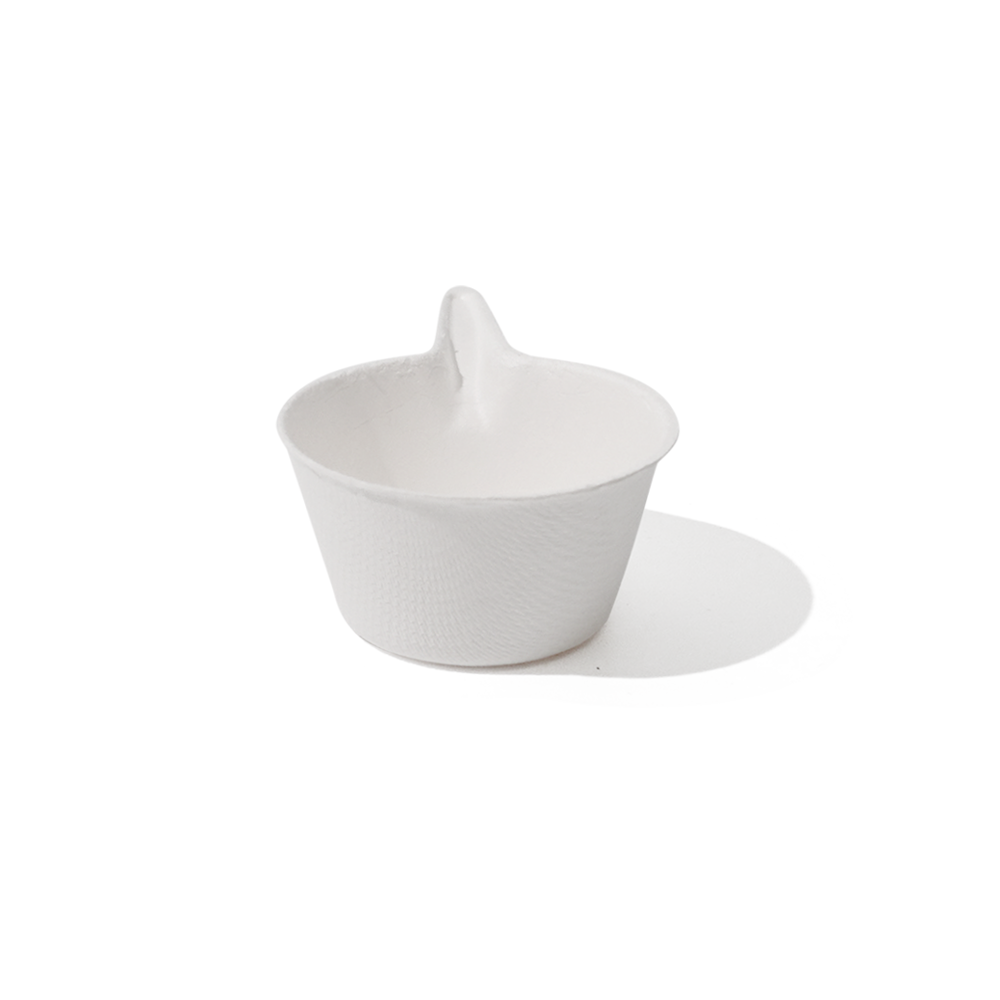 Bagasse Biodegradable Deep Pan Dipping Sauce Tray