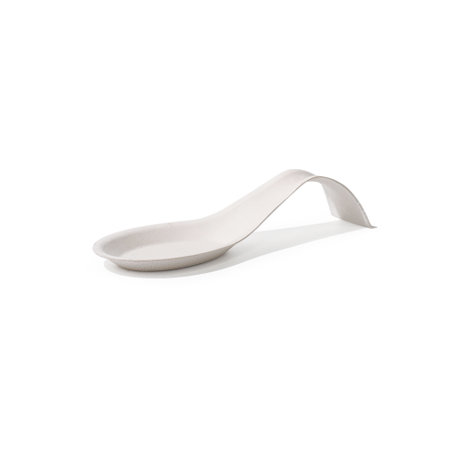 Bagasse Biodegradable Little-Spoon-Shaped Dipping Sauce Tray