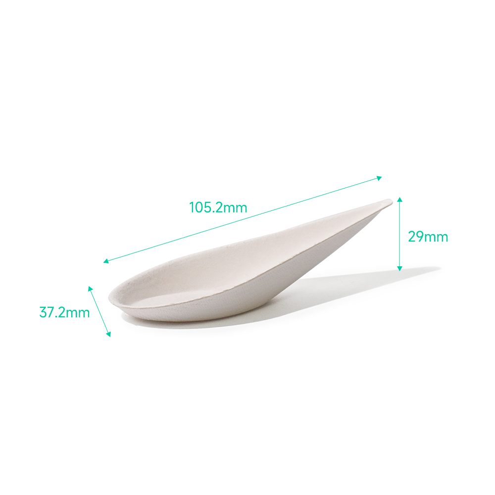Bagasse Biodegradable Raindrop-Shaped Dipping Sauce Tray