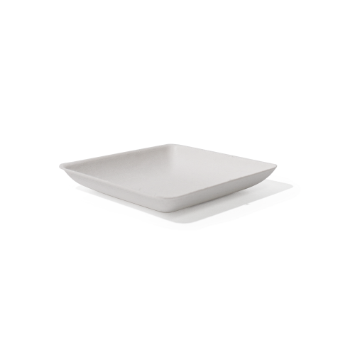Bagasse Biodegradable Square-Shaped Dipping Sauce Tray