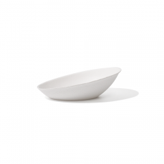 Bagasse Biodegradable Egg-Shaped Dipping Sauce Tray