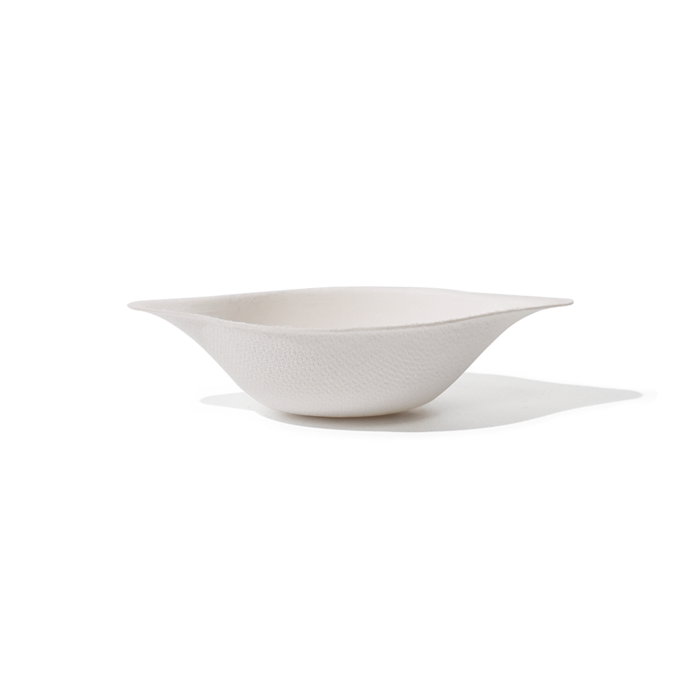 Bagasse Biodegradable Lemon-Shaped Dipping Sauce Tray