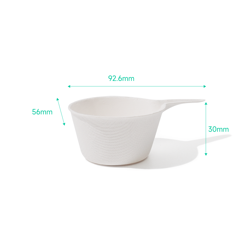 Bagasse Biodegradable Deep Pan Dipping Sauce Tray