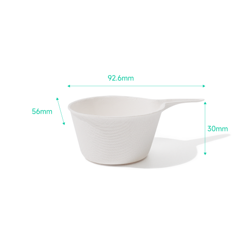 Bagasse Biodegradable Deep Pan Dipping Sauce Tray