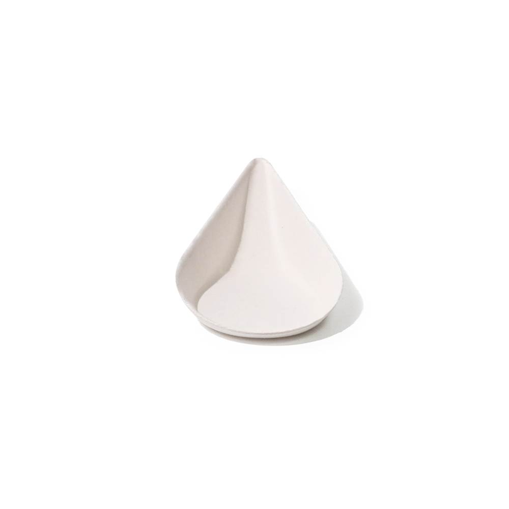 Bagasse Biodegradable Teardrop-Shaped Dipping Sauce Tray