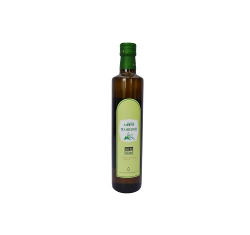 Bottle packed natural organic tea seed oil